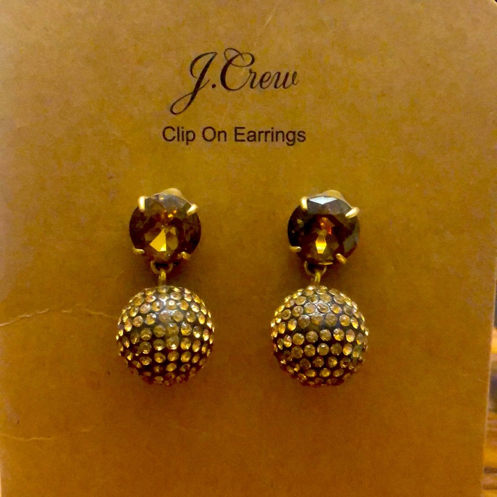 J. Crew gold-colored earrings